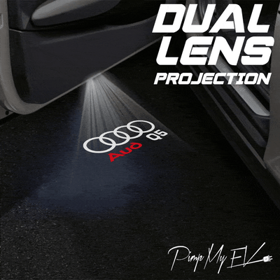 Audi Q5 Dynamic Dual Lens Premium Door Puddle Lights Multiple Designs 2008-2025