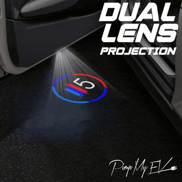 BMW M5 Dynamic Dual Lens Premium Door Puddle Lights Multiple Designs 2004-2016
