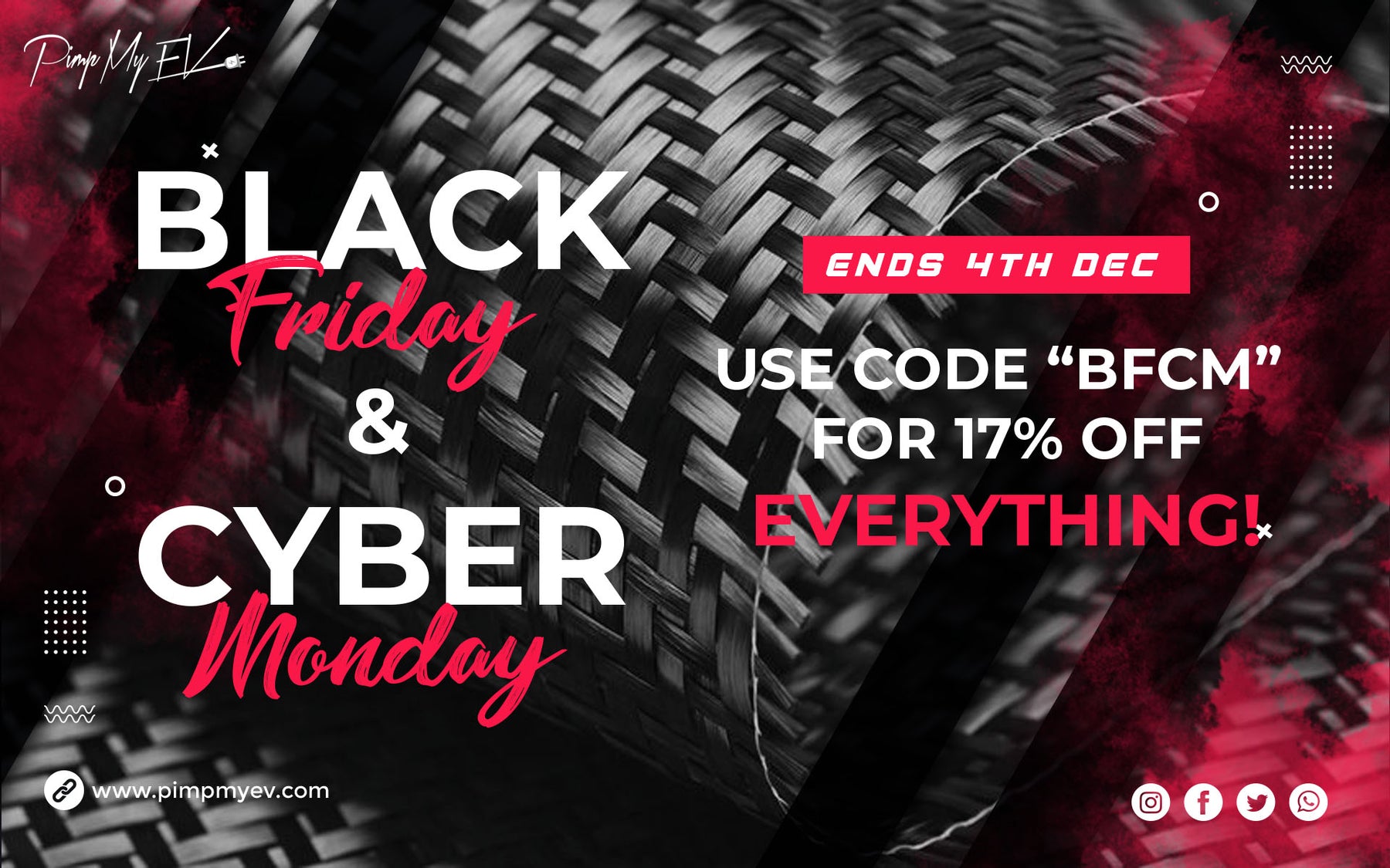 Black Friday Cyber Monday Sale Pimp MYEV