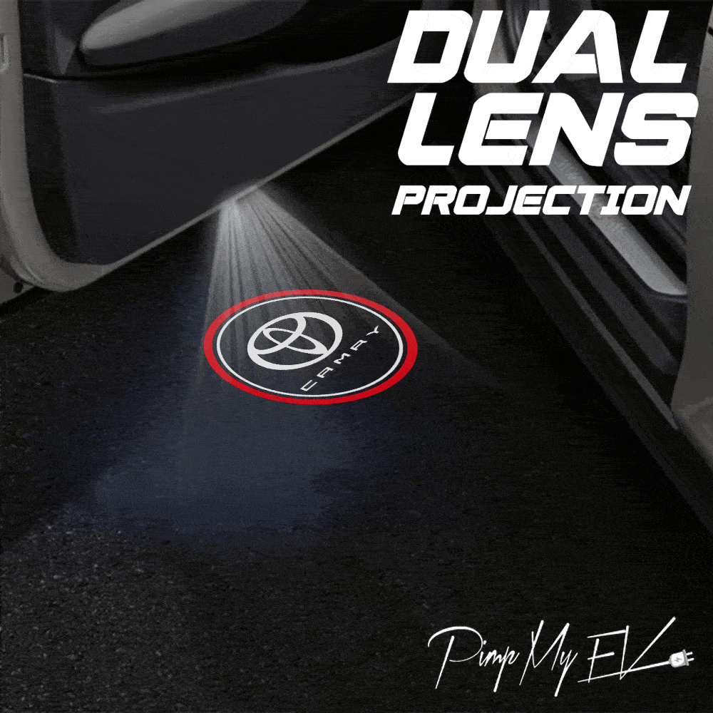 Toyota Camry Dynamic Dual Lens Premium Door Puddle Lights Multiple Designs 2006–2025