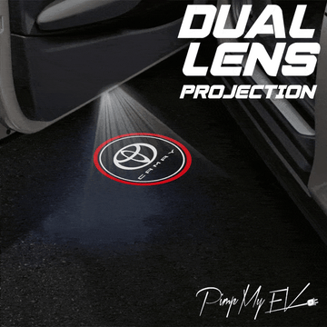Toyota Camry Dynamic Dual Lens Premium Door Puddle Lights Multiple Designs 2006–2025