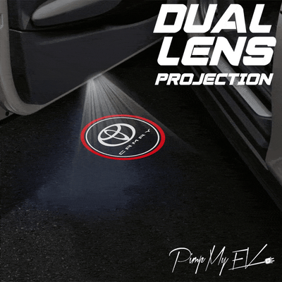 Toyota Camry Dynamic Dual Lens Premium Door Puddle Lights Multiple Designs 2006–2025