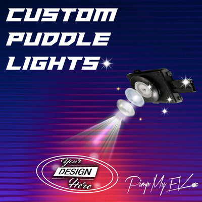 Custom LED Courtesy Door Projector Puddle Lights For Tesla Model S - 2021-2025
