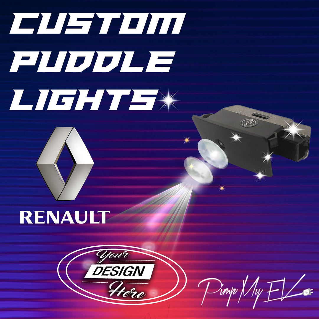 Custom LED Courtesy Door Projector Puddle Lights for Renault 2002-2026
