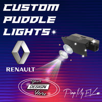Custom LED Courtesy Door Projector Puddle Lights for Renault 2002-2026