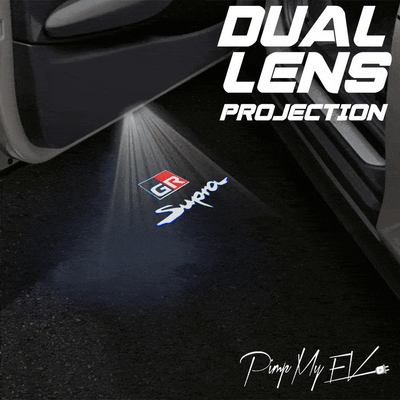 Toyota GR Supra Dynamic Dual Lens Premium Door Puddle Lights Multiple Designs 2020-2025