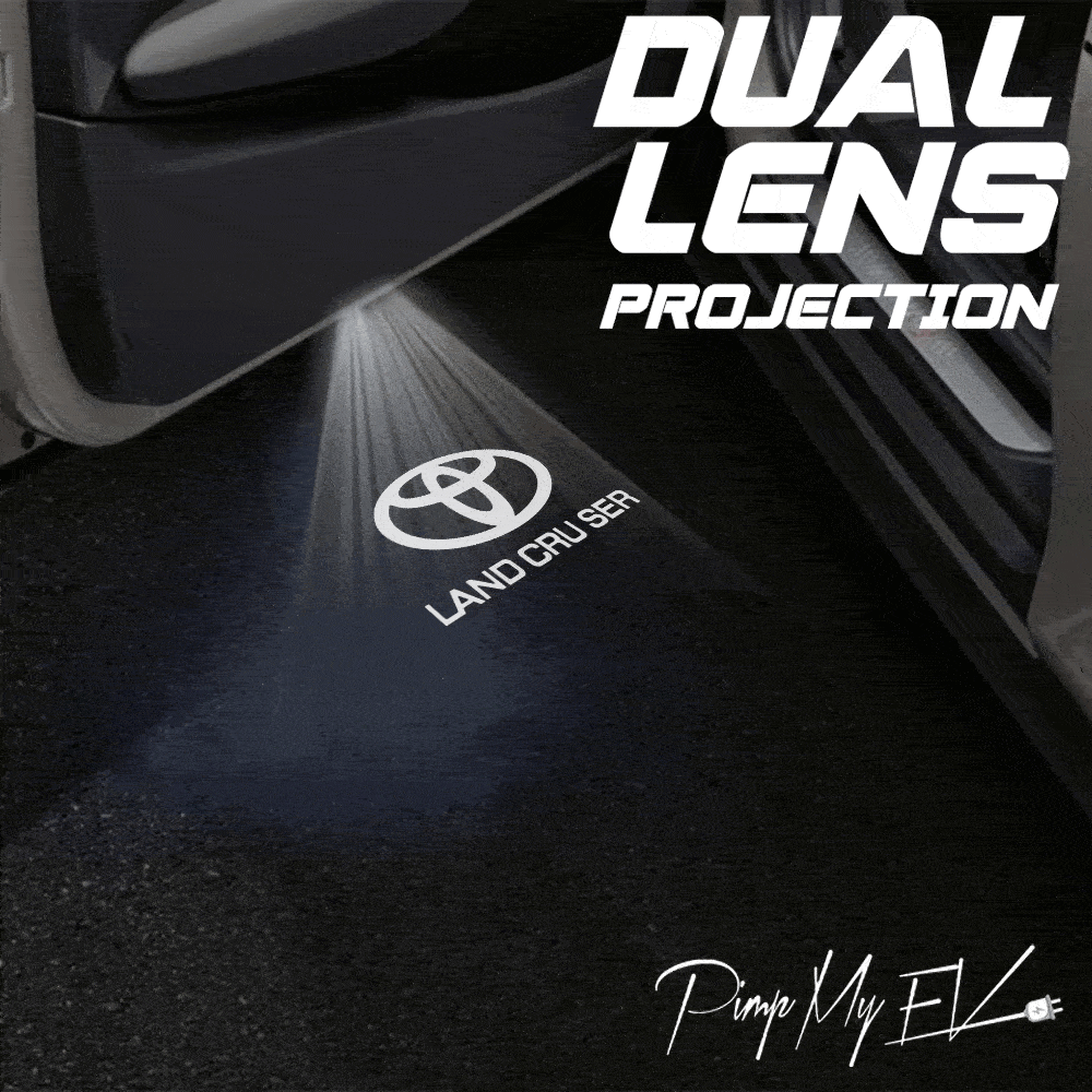 Toyota Land Cruiser J200/J300 Dynamic Dual Lens Premium Door Puddle Lights Multiple Designs 2008-2025