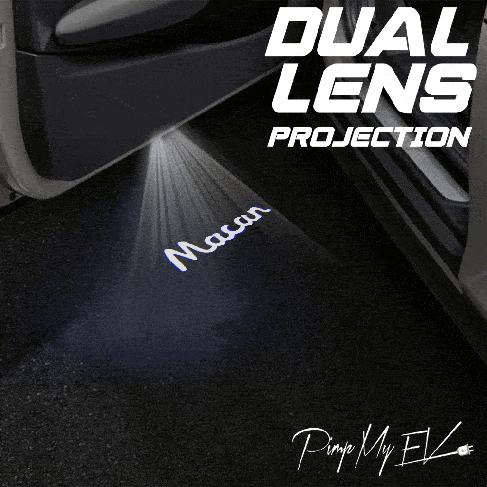 Porsche Macan Dynamic Dual Lens Premium Door Puddle Lights Multiple Designs 2014-2025