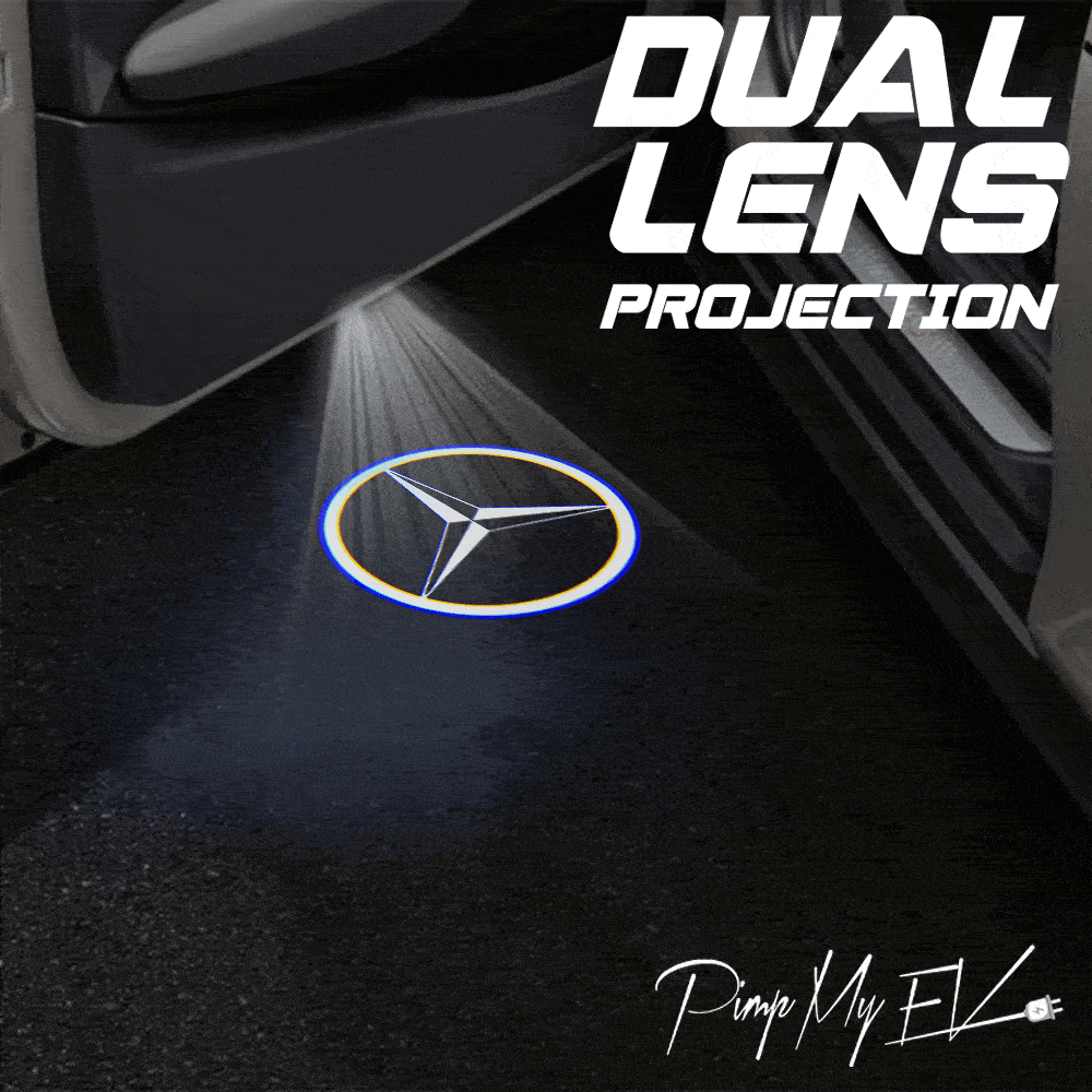 Mercedes-Benz CLA-Class 1st Gen C117 Dynamic Dual Lens Premium Door Puddle Lights Multiple Designs  2013-2018