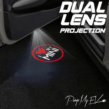 Mini Hatch Dynamic Dual Lens Premium Door Puddle Lights Multiple Designs 2001-2025