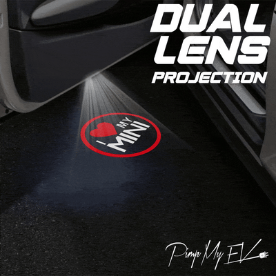 Mini Hatch Dynamic Dual Lens Premium Door Puddle Lights Multiple Designs 2001-2025
