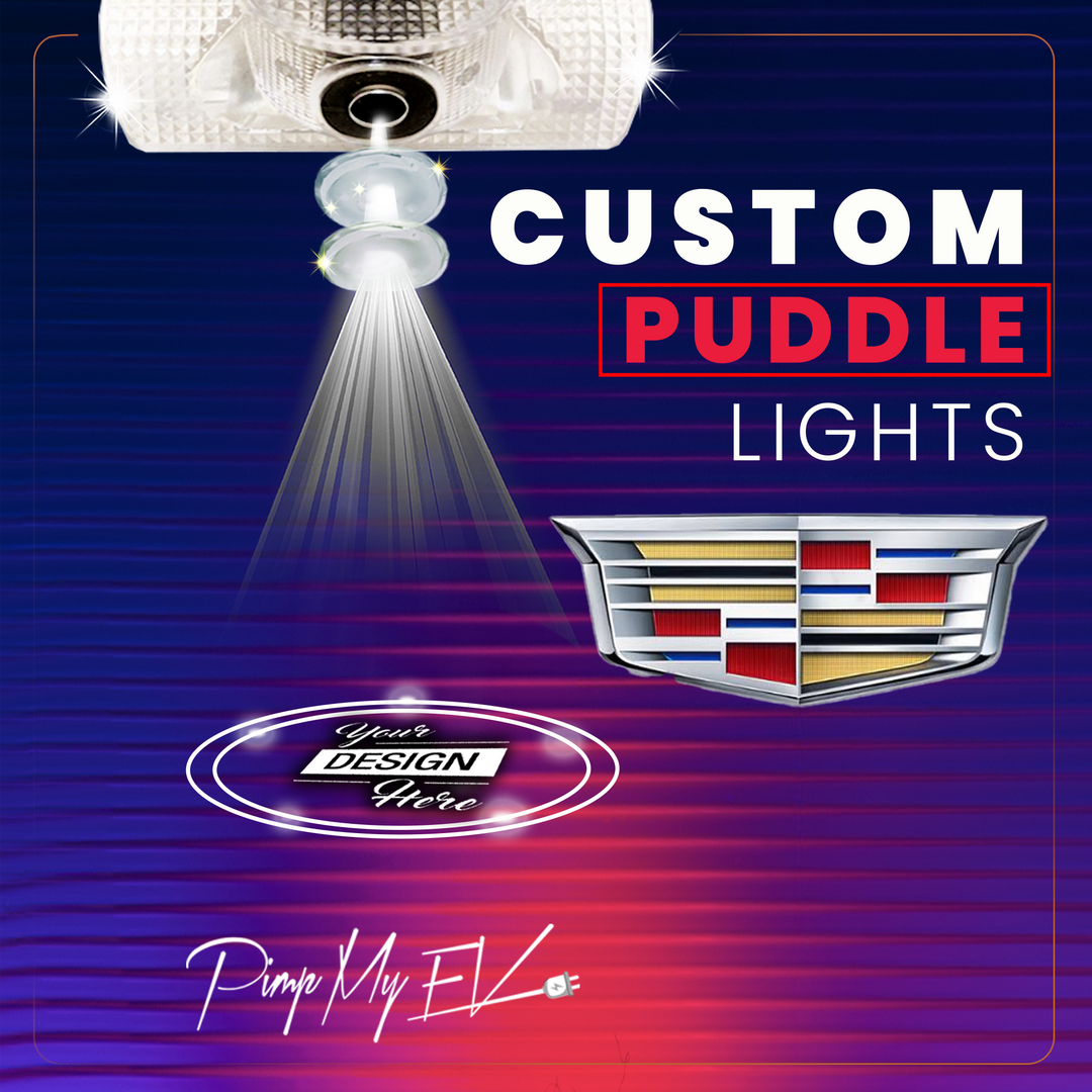 Cadillac Puddle Lights with Custom Logo Projections | Pimp My EV
