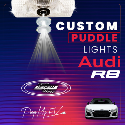Custom LED Courtesy Door Projector Puddle Lights for Audi R8 2007-2024