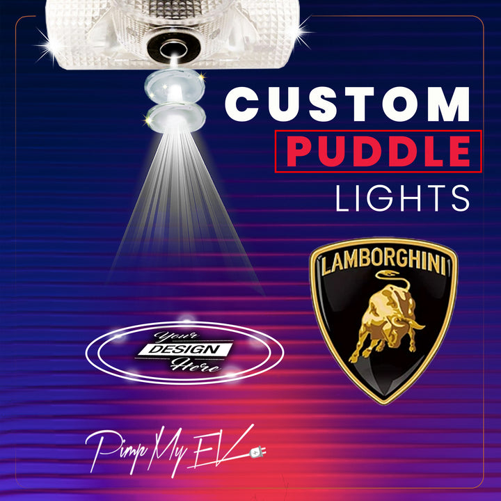 Custom LED Courtesy Door Projector Puddle Lights for Lamborghini