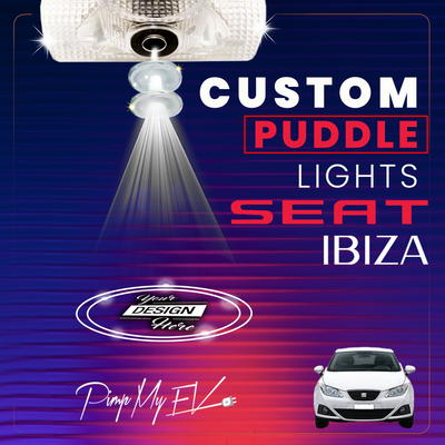 Custom LED Courtesy Door Projector Puddle Lights for SEAT Ibiza Mk4 6J 2008–2017