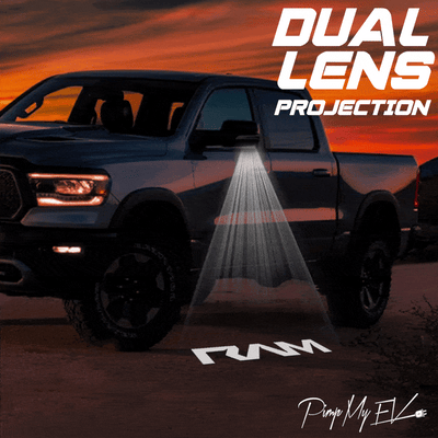 RAM TRX Dynamic Dual Lens Premium Side Wing Mirror Puddle Lights Multiple Designs 2021-2024