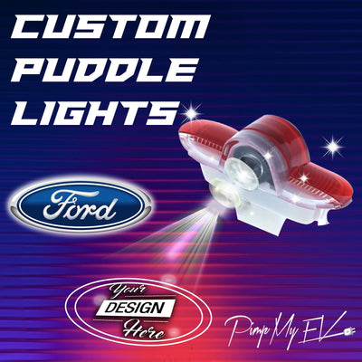 Custom LED Courtesy Door Projector Puddle Lights for Ford