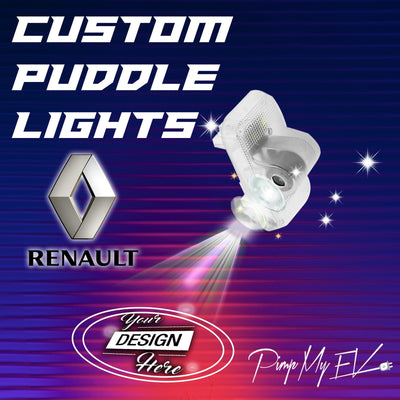 Custom LED Courtesy Door Projector Puddle Lights for Renault