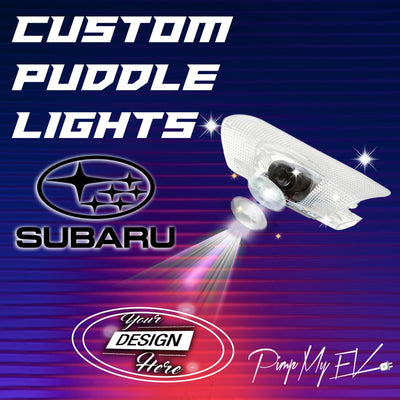 Custom LED Courtesy Door Projector Puddle Lights for Subaru