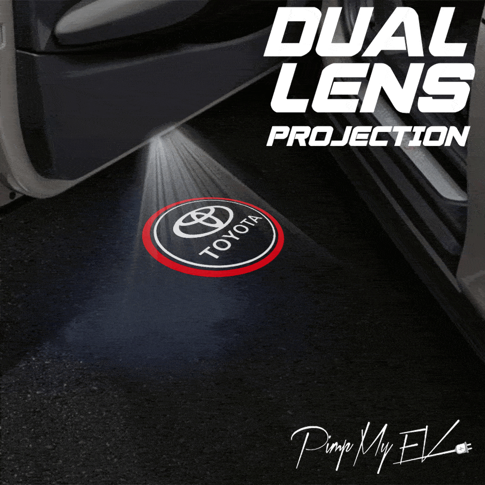 Toyota Prius 3rd/4th/5th Gen Dynamic Dual Lens Premium Door Puddle Lights Multiple Designs 2010-2025