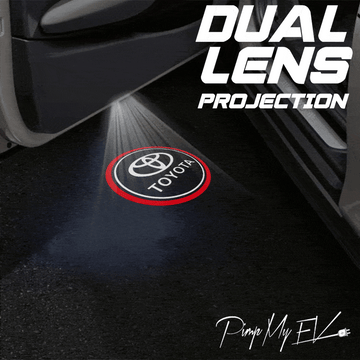 Toyota Prius 3rd/4th/5th Gen Dynamic Dual Lens Premium Door Puddle Lights Multiple Designs 2010-2025