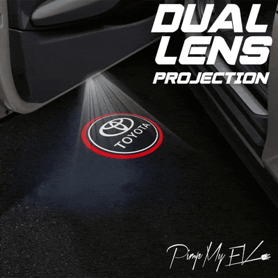 Toyota Prius 3rd/4th/5th Gen Dynamic Dual Lens Premium Door Puddle Lights Multiple Designs 2010-2025
