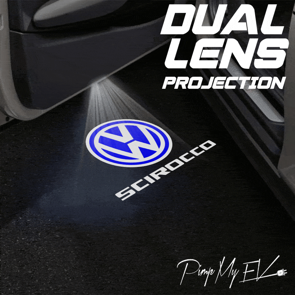 Volkswagen Scirocco MK3 Dynamic Dual Lens Premium Door Puddle Lights Multiple Designs 2009-2017