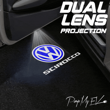 Volkswagen Scirocco MK3 Dynamic Dual Lens Premium Door Puddle Lights Multiple Designs 2009-2017