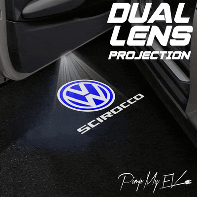 Volkswagen Scirocco MK3 Dynamic Dual Lens Premium Door Puddle Lights Multiple Designs 2009-2017