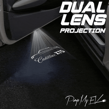Cadillac XTS Dynamic Dual Lens Premium Door Puddle Lights Multiple Designs 2013-2019