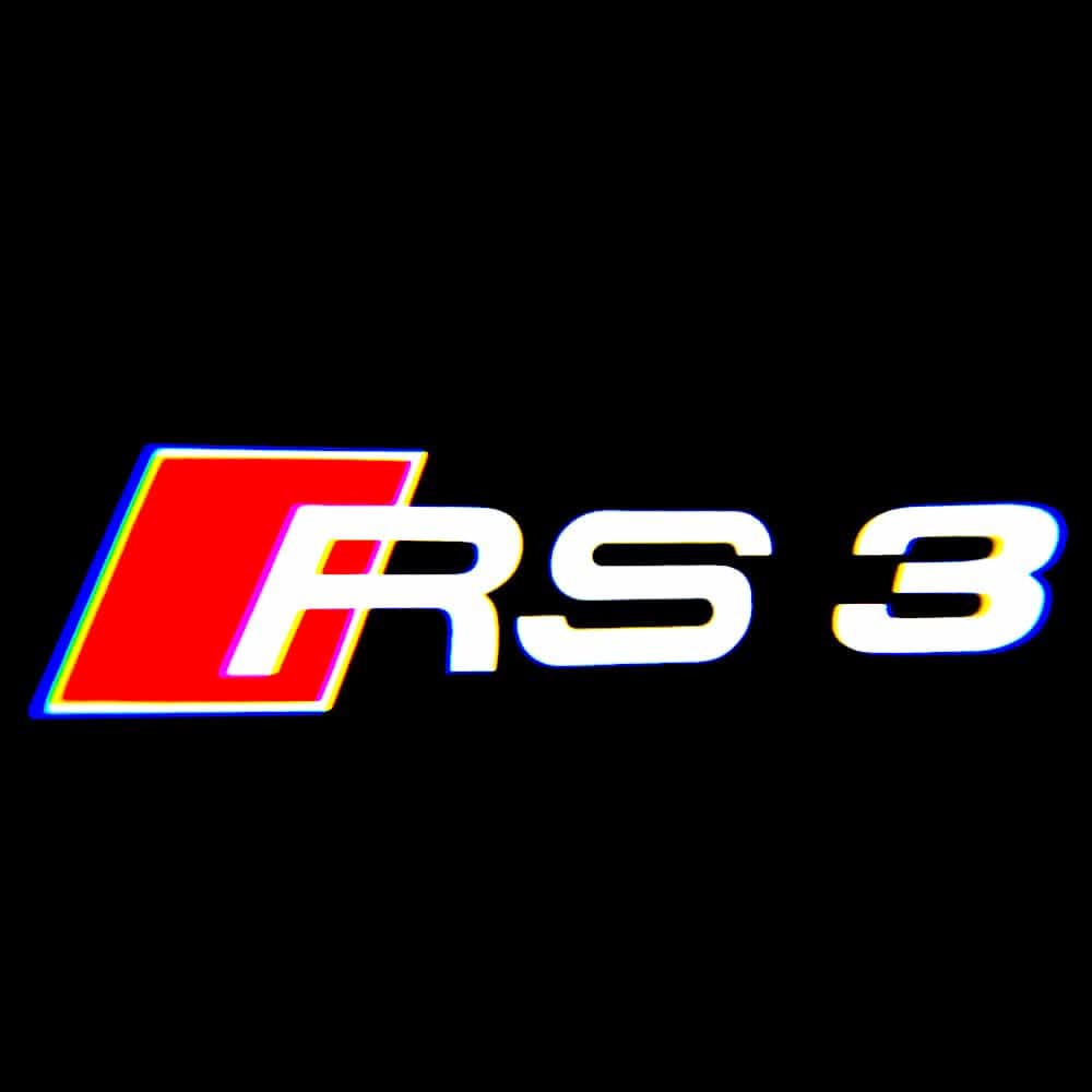 Audi RS3 Dynamic Dual Lens Premium Door Puddle Lights Multiple Designs 2015–2020