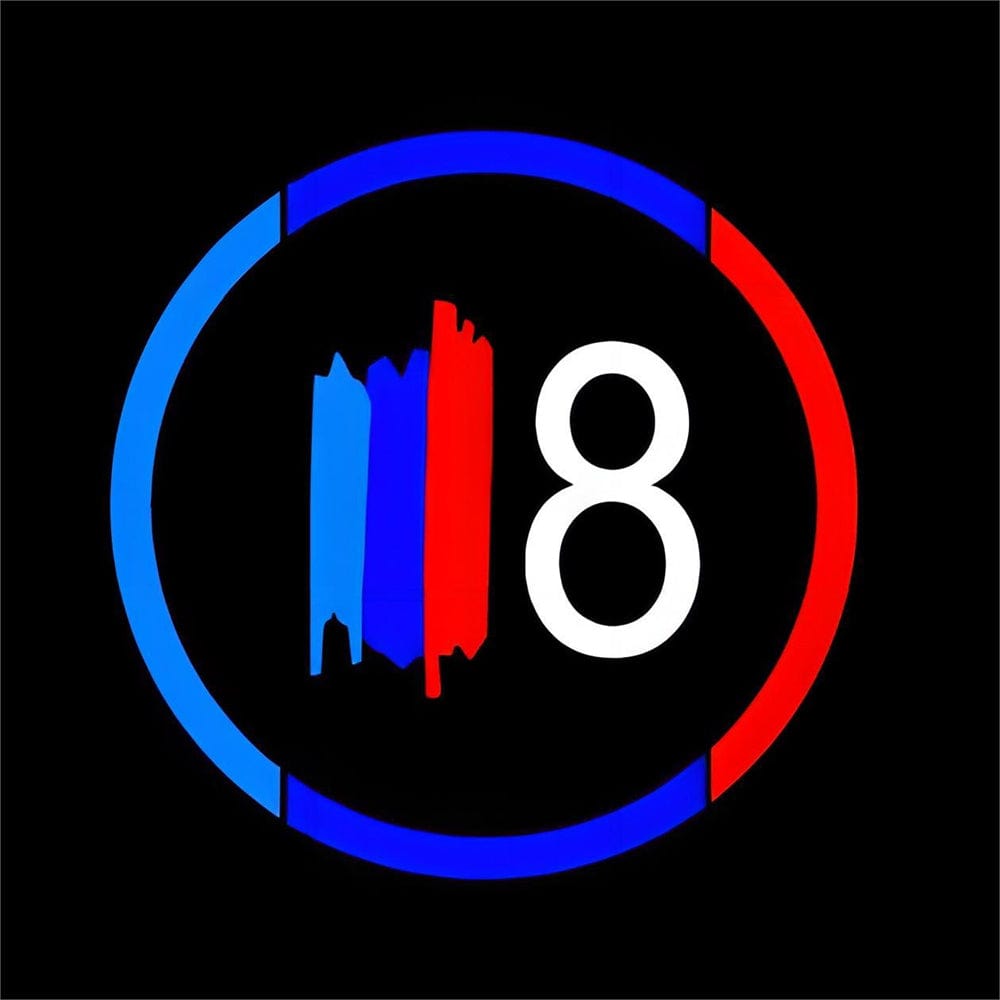 BMW M8 Dynamic Dual Lens Premium Door Puddle Lights Multiple Designs 2019-2025