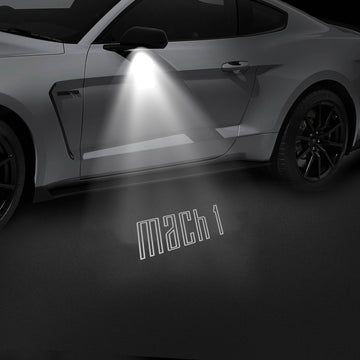 Custom LED Side Mirror Projector Puddle Approach Lights for Ford Mustang - 2013-2026