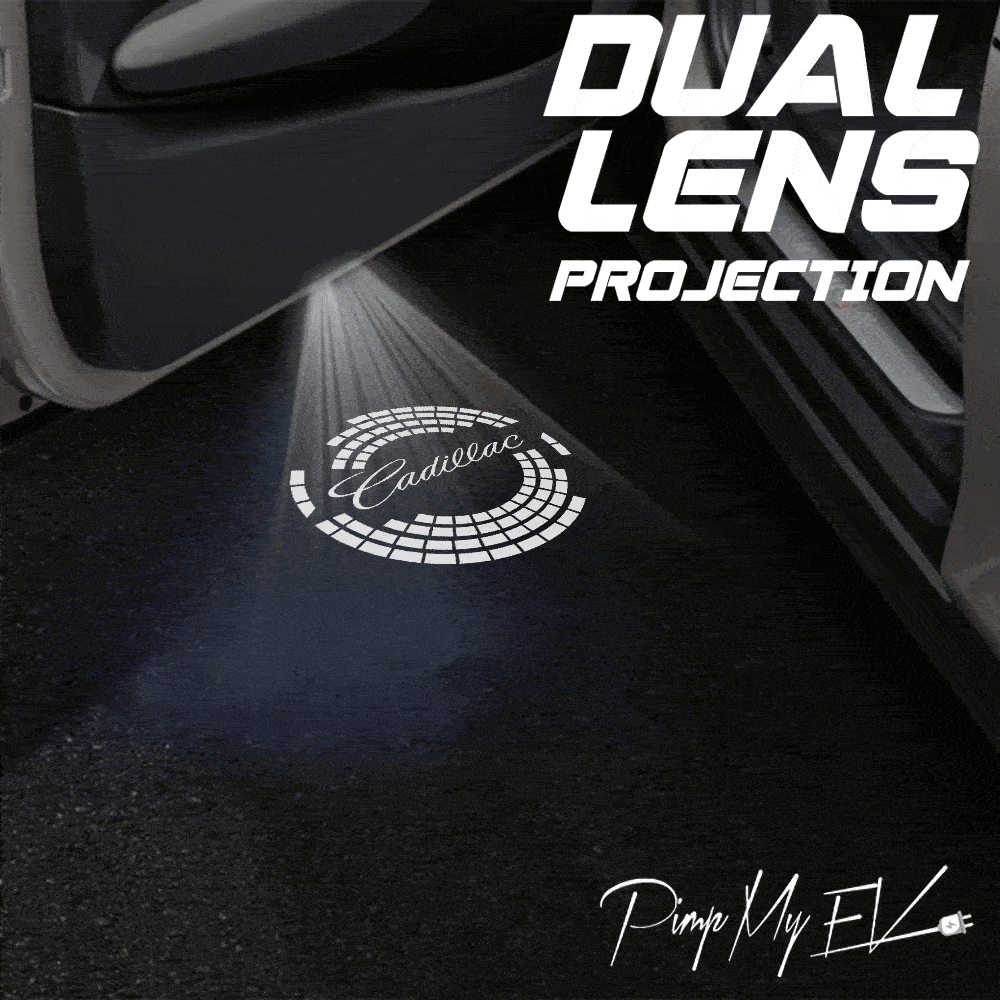 Cadillac SRX (Second Generation) Dynamic Dual Lens Premium Door Puddle Lights Multiple Designs 2010-2016