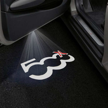 Fiat 500X Premium Door Puddle Lights Multiple Designs - 2014-2026