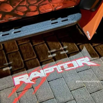 Ford Raptor 1st Gen F150 Premium Side Wing Mirror Puddle Lights Multiple Designs 2009-2014