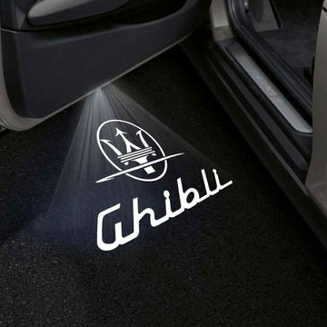 Maserati Ghibli M157 Premium Door Puddle Lights Multiple Designs 2014–2024