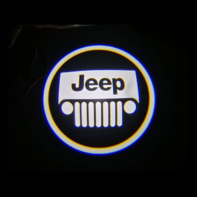 Jeep Cherokee Sport Dynamic Dual Lens Premium Door Puddle Lights Multiple Designs 2014-2018