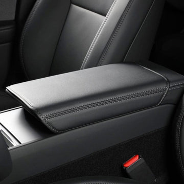 Leather Armrest Protective Soft Cover For Tesla Model 3 Highland 2024-2025 - PimpMyEV