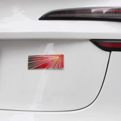 Metal Recordative Edition Sticker For Tesla Model Y Juniper 2025-2026 - PimpMyEV