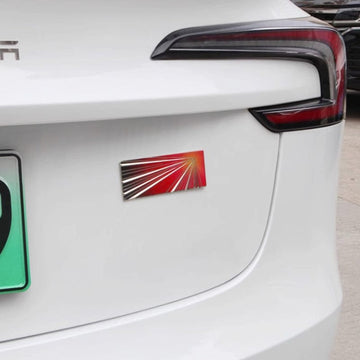 Metal Recordative Edition Sticker For Tesla Model Y Juniper 2025-2026 - PimpMyEV