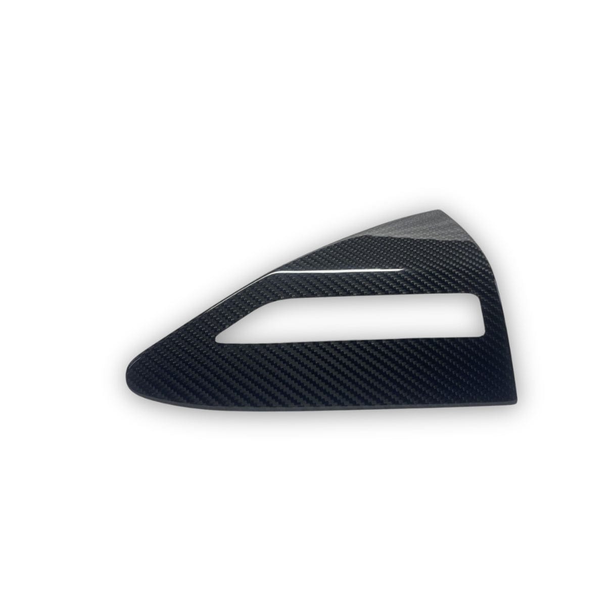 Real Molded Carbon Fiber Charging Port Cover for Tesla Model S 2022+