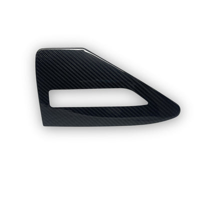 Real Molded Carbon Fiber Charging Port Cover for Tesla Model X 2022+