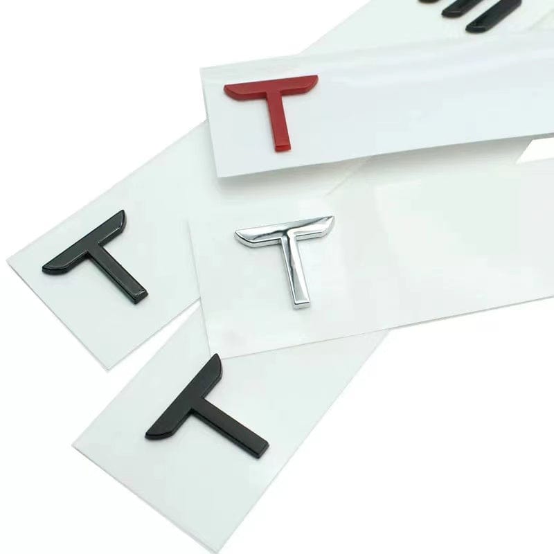 Roadster Style Tesla Lettering Emblem Trunk Badge For All Teslas | PimpMyEV