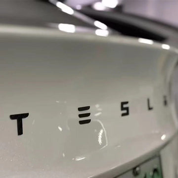 Roadster Style Tesla Lettering Emblem Trunk Badge For All Teslas - PimpMyEV