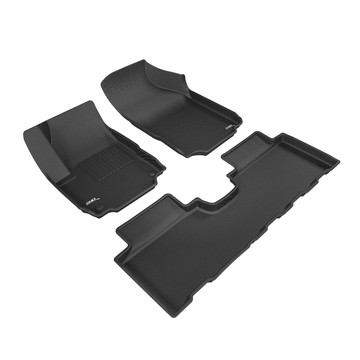 3D MAXpider Custom Fit All-Weather KAGU Series LHD Floor Mats For Chevrolet Equinox 5 SEATS 2018-2024