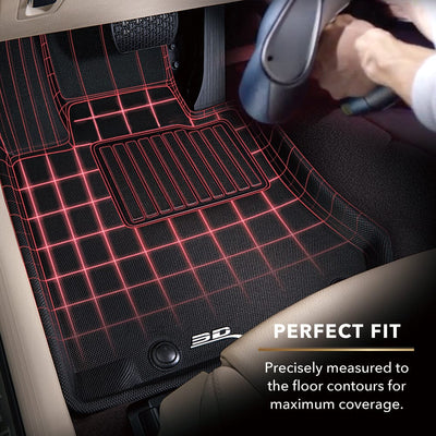3D MAXpider Custom Fit All-Weather KAGU Series LHD Floor Mats For Chevrolet Silverado EV Crew Cab 5 SEATS 2024-2025
