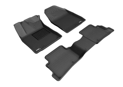 3D MAXpider Custom Fit All-Weather KAGU Series LHD Floor Mats For Hyundai Kona Electric 2019-2023