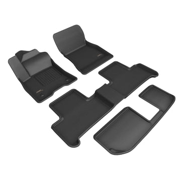 3D MAXpider Custom Fit All-Weather KAGU Series LHD Floor Mats For Mercedes-Benz EQB (X243) 7 SEAT 2022-2024