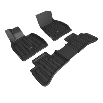 3D MAXpider Custom Fit All-Weather ELITECT Series LHD Floor Mats For Mercedes-Benz EQS Sedan 5 SEAT 2022-2025